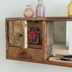 Miroir horizontal en bois recyclé Vicky