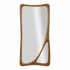 Miroir mural organique en bois de manguier Marley