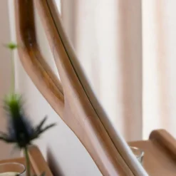 Miroir mural organique en bois de manguier Marley