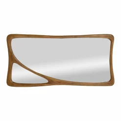 Miroir mural organique en bois de manguier Marley