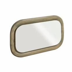 Miroir ovale en bois de manguier Marley