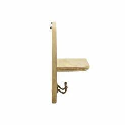 Miroir ovale en bois de manguier clair Juliet