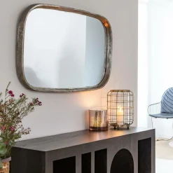 Miroir rectangle en aluminium Beryl