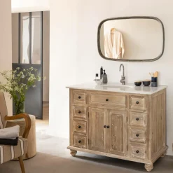 Miroir rectangle en aluminium Beryl