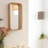 Miroir rectangulaire en bois de manguier Domi