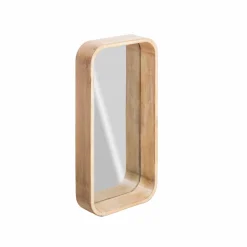 Miroir rectangulaire en bois de manguier Domi