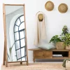 Miroir sur pied en bois recyclé Blaise