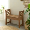 Petit banc en bois d'acacia Isolde