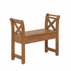 Petit banc en bois d'acacia Isolde