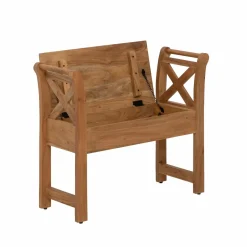 Petit banc en bois d'acacia Isolde