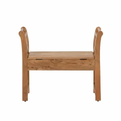 Petit banc en bois d'acacia Isolde