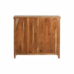 Petit buffet à  lattes en bois coloré Ethnik