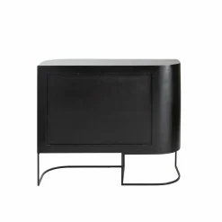 Petit buffet arrondi en bois de manguier et métal Ysé