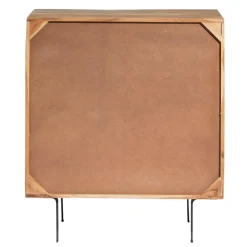 Petit buffet en bois d'acacia et pierre Côme