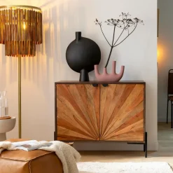 Petit buffet en bois d'acacia Elvira