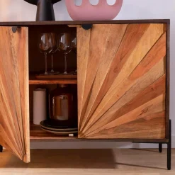Petit buffet en bois d'acacia Elvira