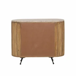 Petit buffet en bois de manguier et terrazzo Ambrine