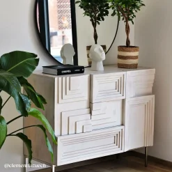 Petit buffet en bois de manguier Tristan