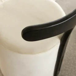 Petit Fauteuil blanc en manguier Adonis