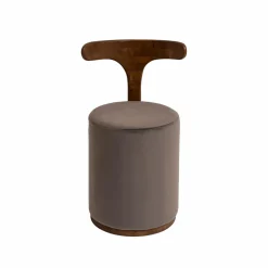 Petit fauteuil gris en manguier Adonis