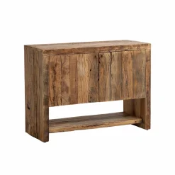 Petit meuble sous vasque en bois recyclé Naël