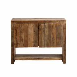 Petit meuble sous vasque en bois recyclé Naël