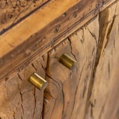 Petit meuble sous vasque en bois recyclé Naël