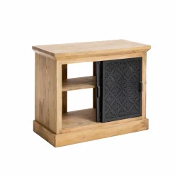 Petit meuble sous vasque en bois de manguier Sahara