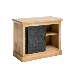 Petit meuble sous vasque en bois de manguier Sahara