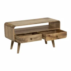 Petit meuble TV en bois de manguier Maëva