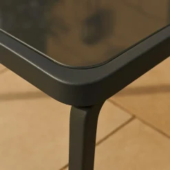 Petit salon de jardin gris Zohra