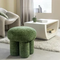 Petit tabouret en tissu Toby