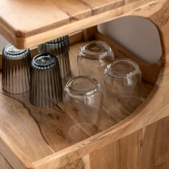 Petite étagère en bois d'acacia Emyr