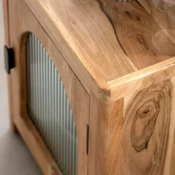 Petite étagère en bois d'acacia Emyr