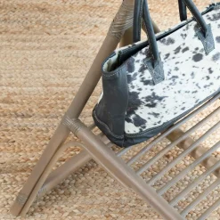 Portant en rotin avec planche Rattan