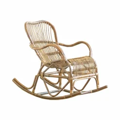 Rocking chair de jardin en rotin Rattan