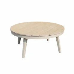 Salon de jardin à cordes 5 places gris taupe Sayen