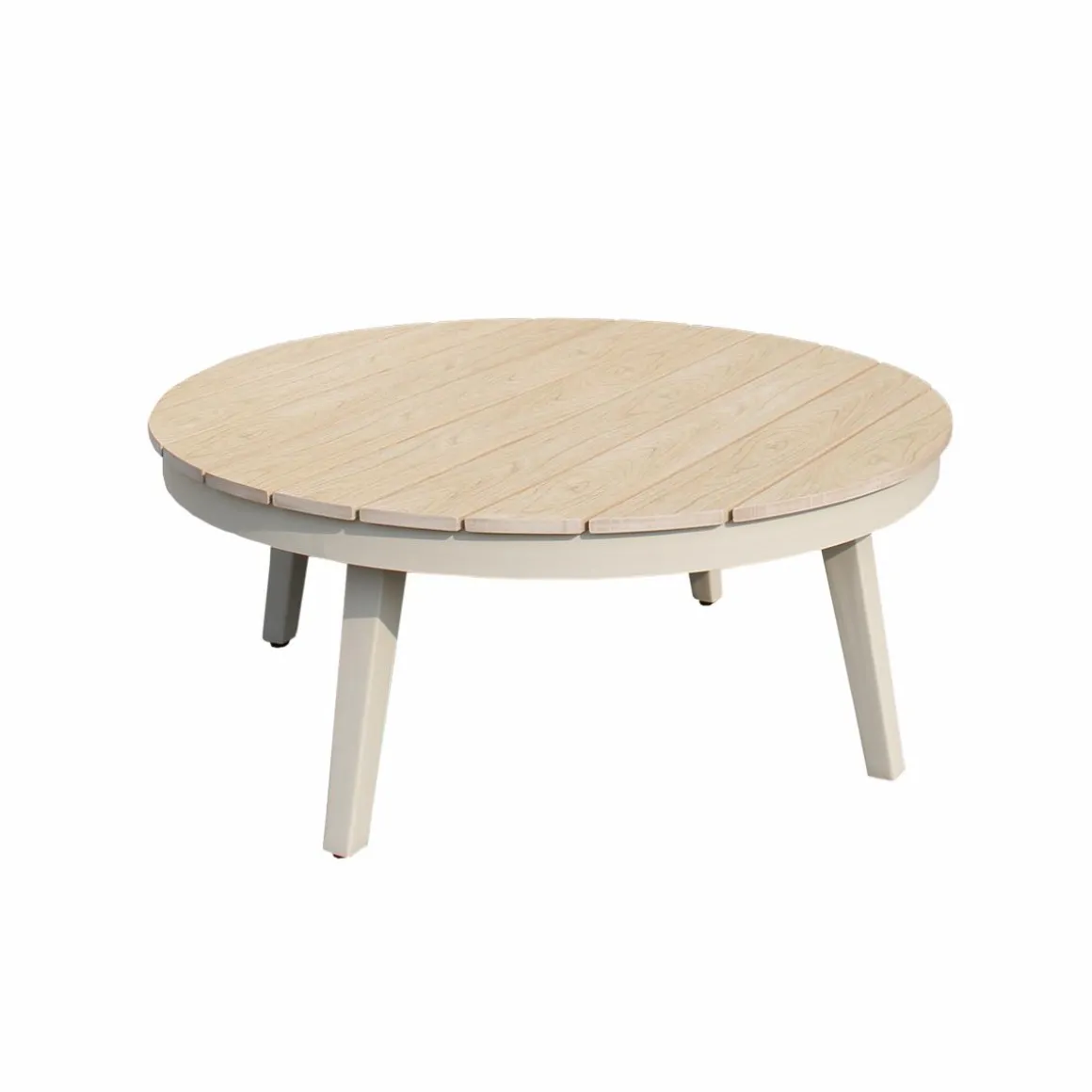 Salon de jardin à cordes 5 places gris taupe Sayen