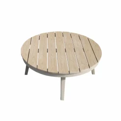 Salon de jardin à cordes 5 places gris taupe Sayen