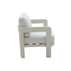 Salon de jardin en aluminium taupe Loréa