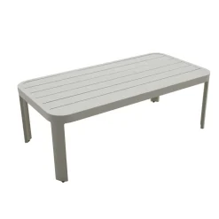 Salon de jardin en aluminium taupe Loréa