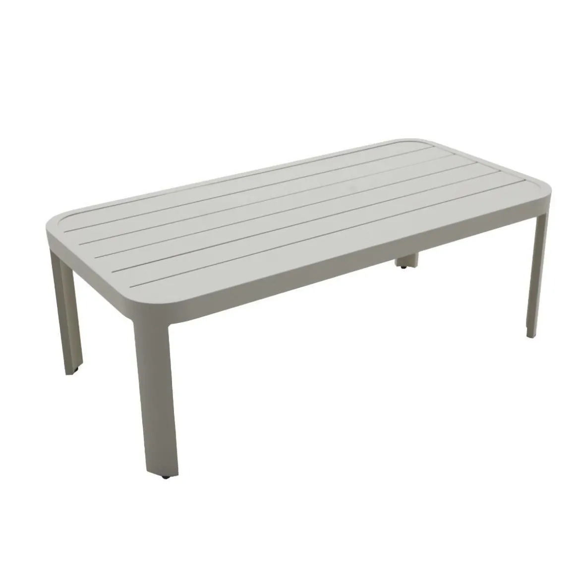 Salon de jardin en aluminium taupe Loréa