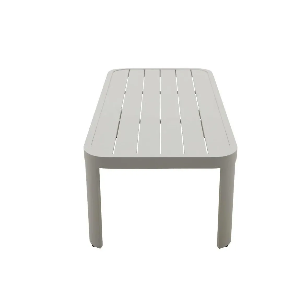 Salon de jardin en aluminium taupe Loréa