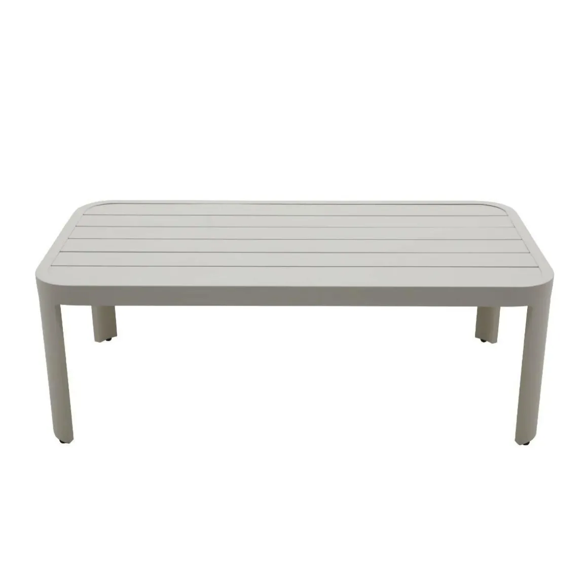 Salon de jardin en aluminium taupe Loréa