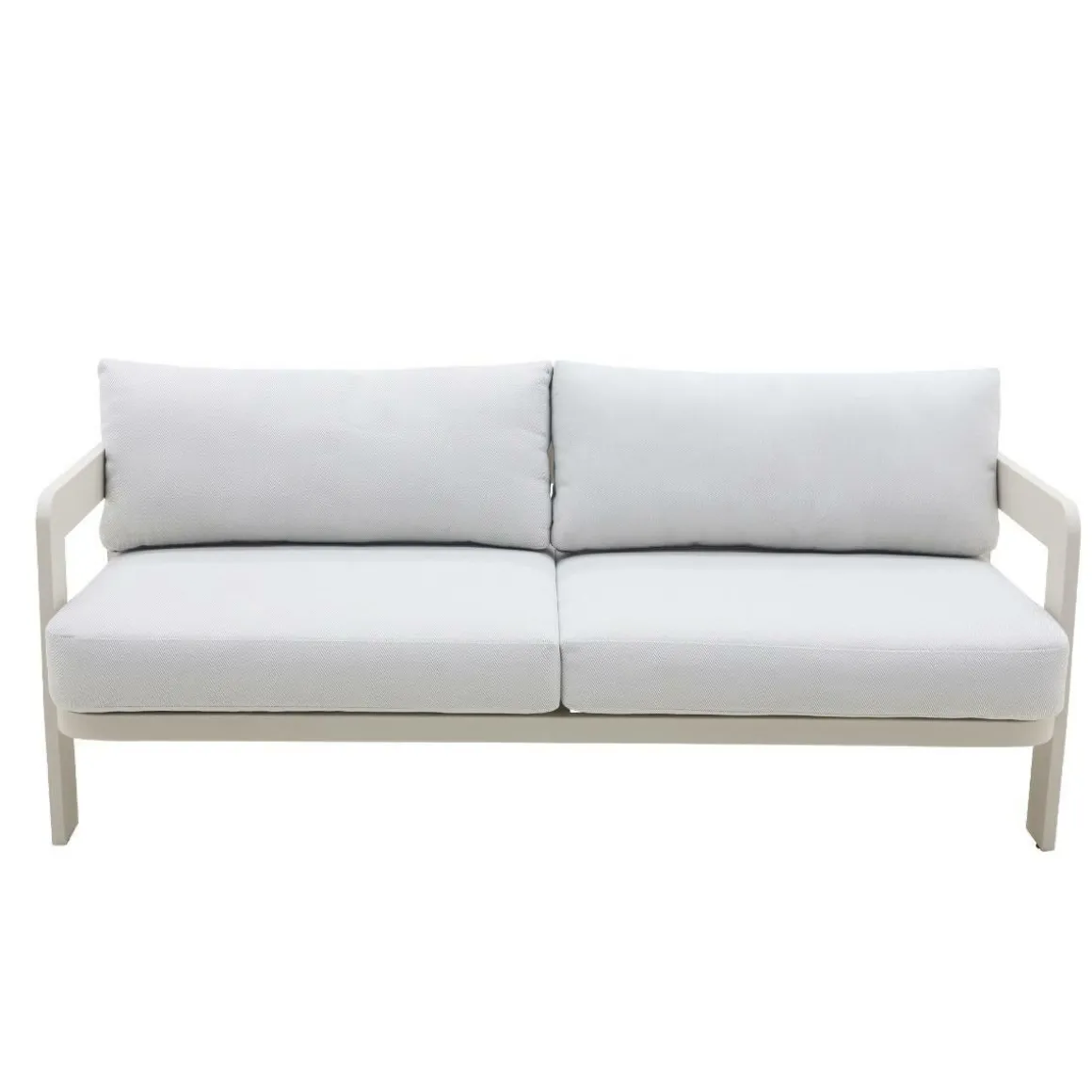 Salon de jardin en aluminium taupe Loréa