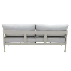 Salon de jardin en aluminium taupe Loréa