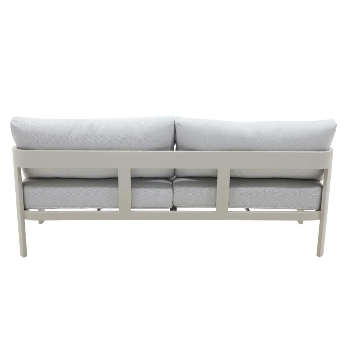 Salon de jardin en aluminium taupe Loréa