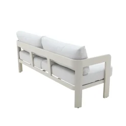 Salon de jardin en aluminium taupe Loréa