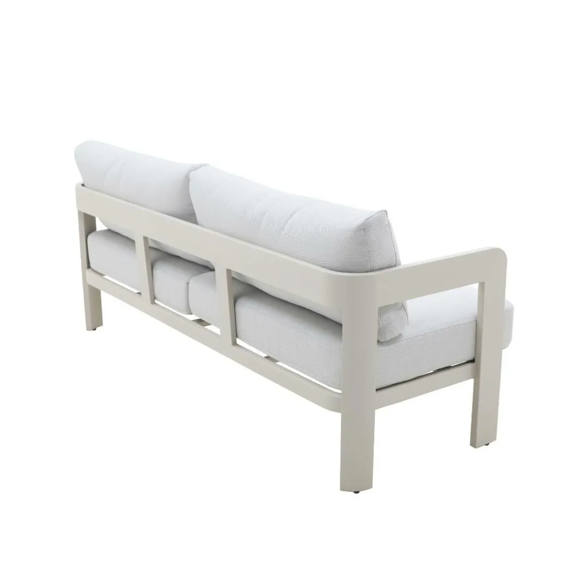 Salon de jardin en aluminium taupe Loréa