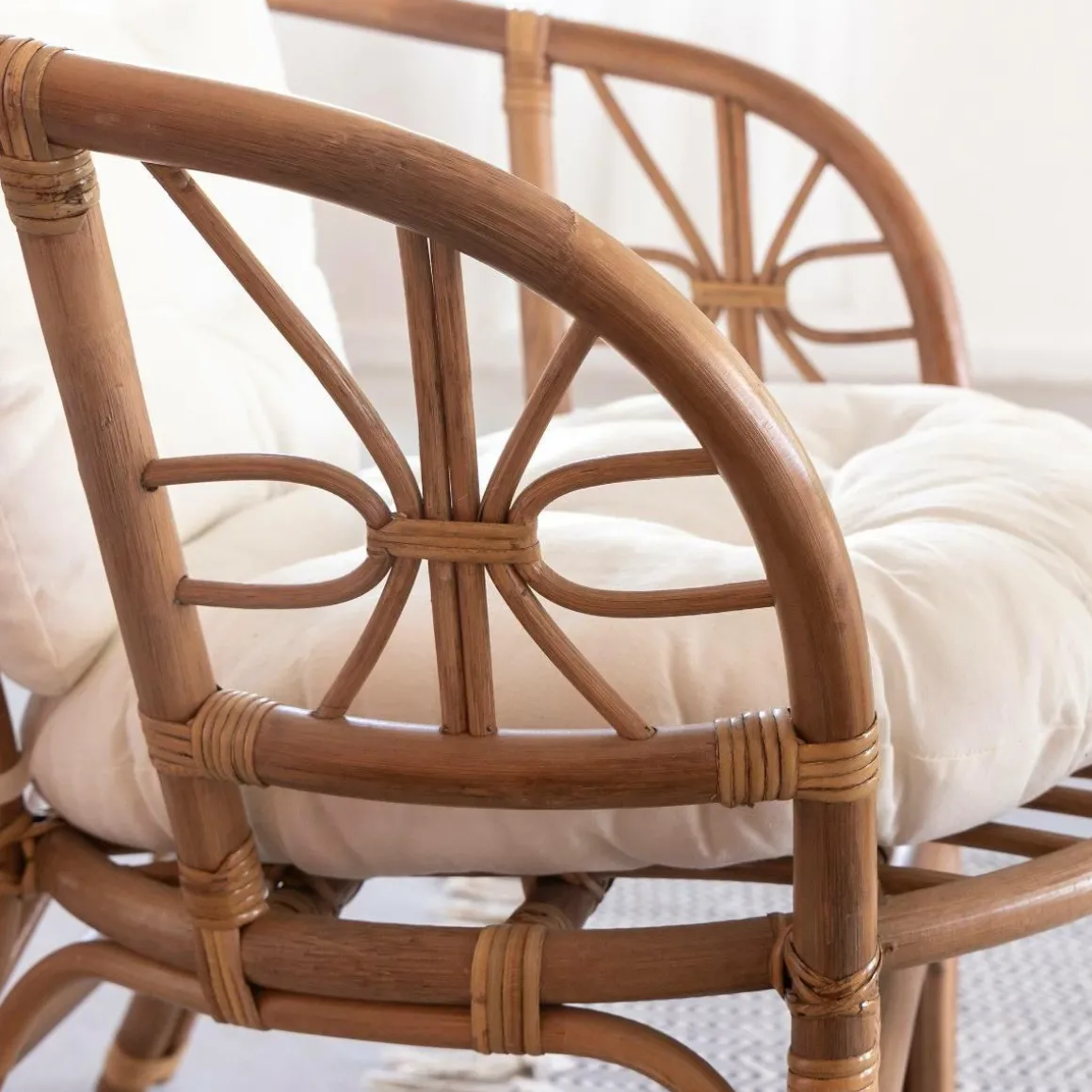 Salon de jardin en rotin 4 places Rattan